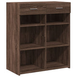 Dressoir 80x42,5x93 cm bewerkt hout bruin eikenkleur - AllerleiShop