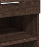 Dressoir 80x42,5x93 cm bewerkt hout bruin eikenkleur - AllerleiShop