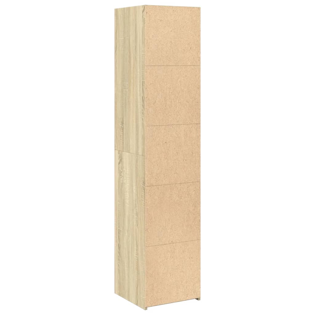 Hoge kast 40x41x185 cm bewerkt hout sonoma eikenkleurig - AllerleiShop