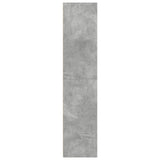 Hoge kast 40x41x185 cm bewerkt hout betongrijs - AllerleiShop