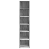 Hoge kast 40x41x185 cm bewerkt hout grijs sonoma eikenkleurig - AllerleiShop