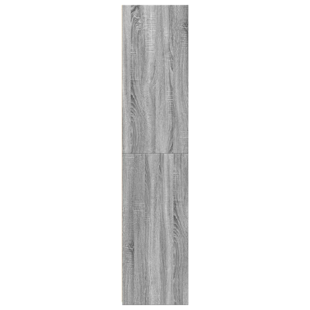 Hoge kast 40x41x185 cm bewerkt hout grijs sonoma eikenkleurig - AllerleiShop