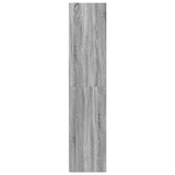 Hoge kast 40x41x185 cm bewerkt hout grijs sonoma eikenkleurig - AllerleiShop