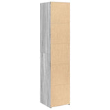 Hoge kast 40x41x185 cm bewerkt hout grijs sonoma eikenkleurig - AllerleiShop