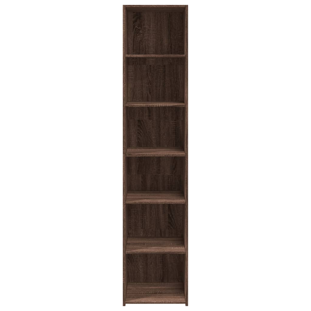 Hoge kast 40x41x185 cm bewerkt hout bruin eikenkleurig - AllerleiShop