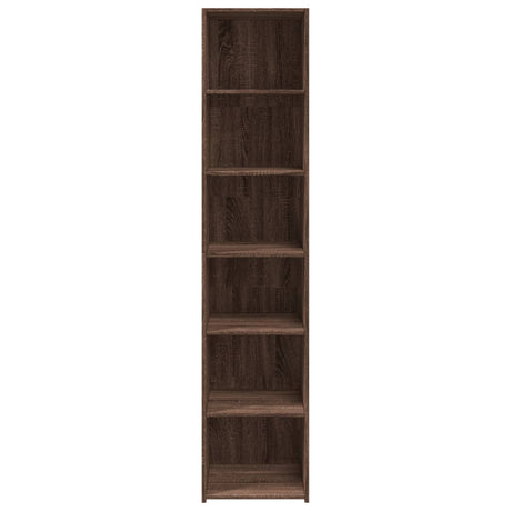 Hoge kast 40x41x185 cm bewerkt hout bruin eikenkleurig - AllerleiShop