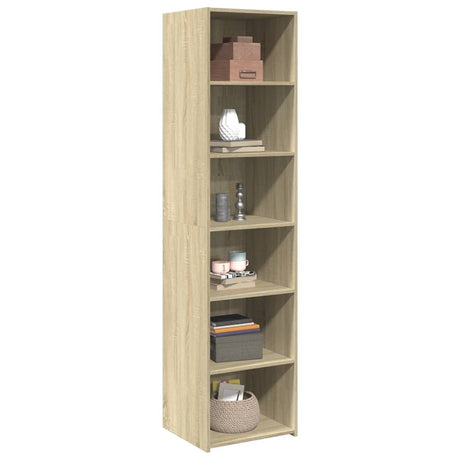 Hoge kast 45x41x185 cm bewerkt hout sonoma eikenkleurig - AllerleiShop