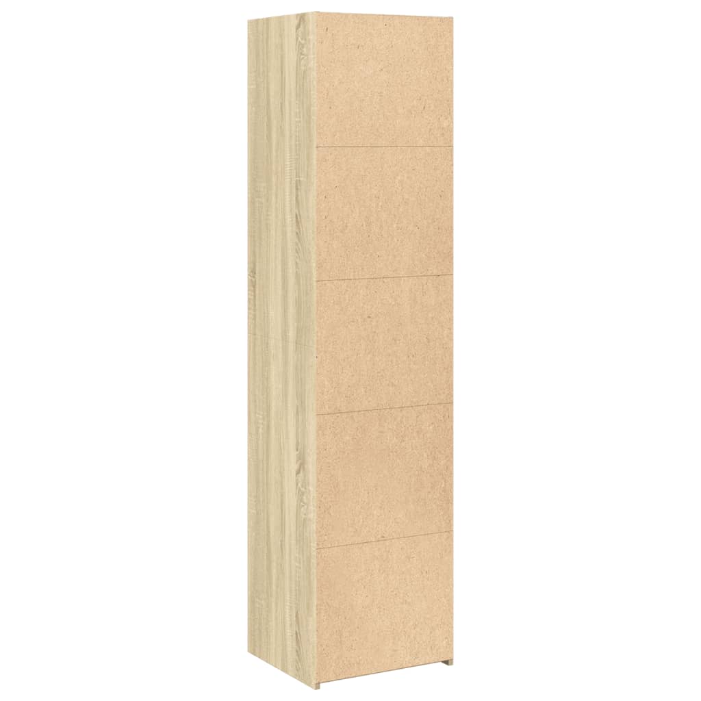 Hoge kast 45x41x185 cm bewerkt hout sonoma eikenkleurig - AllerleiShop