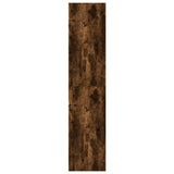 Hoge kast 45x41x185 cm bewerkt hout gerookt eikenkleurig - AllerleiShop