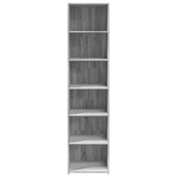 Hoge kast 45x41x185 cm bewerkt hout grijs sonoma eikenkleurig - AllerleiShop