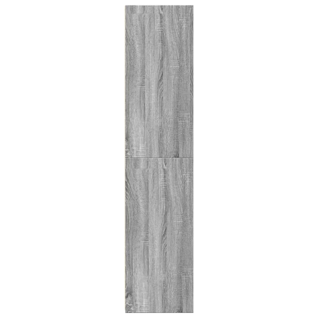 Hoge kast 45x41x185 cm bewerkt hout grijs sonoma eikenkleurig - AllerleiShop