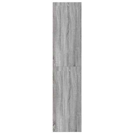 Hoge kast 45x41x185 cm bewerkt hout grijs sonoma eikenkleurig - AllerleiShop