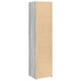 Hoge kast 45x41x185 cm bewerkt hout grijs sonoma eikenkleurig - AllerleiShop