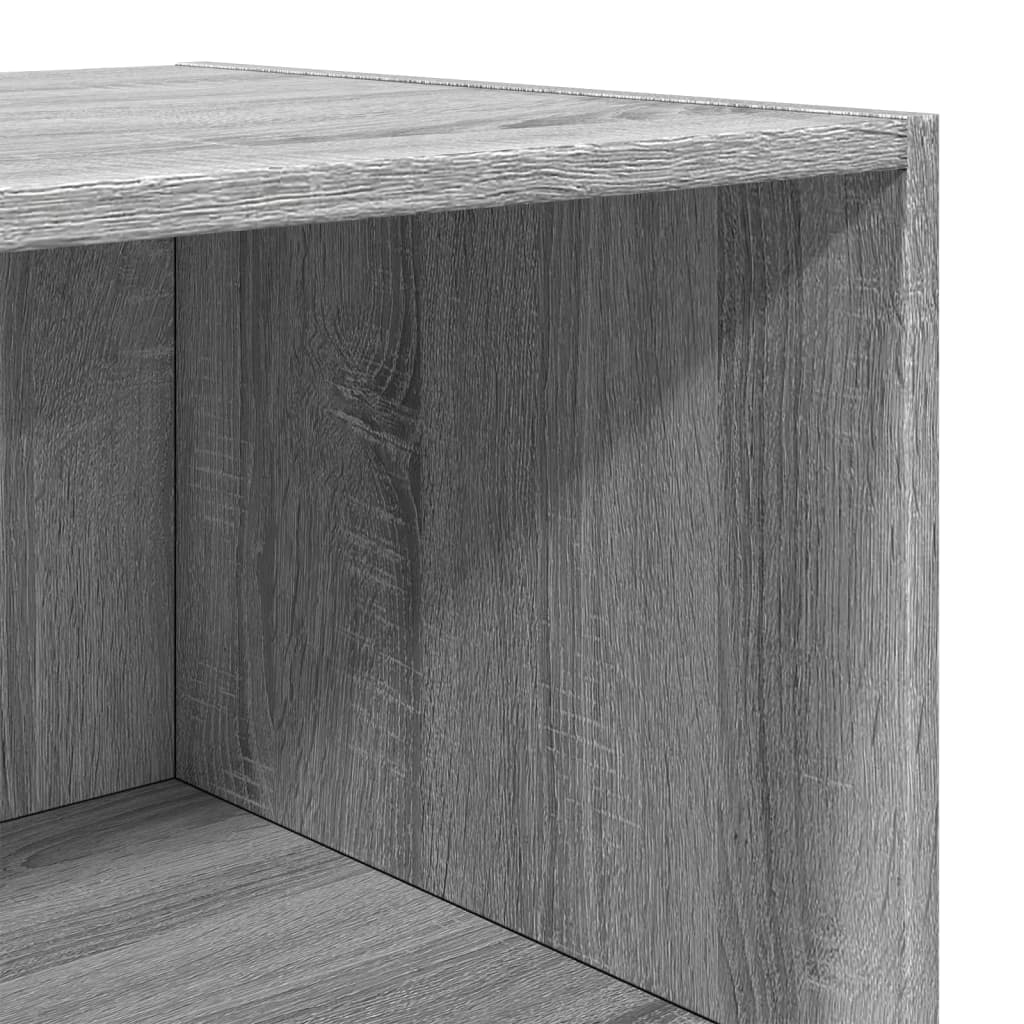 Hoge kast 45x41x185 cm bewerkt hout grijs sonoma eikenkleurig - AllerleiShop