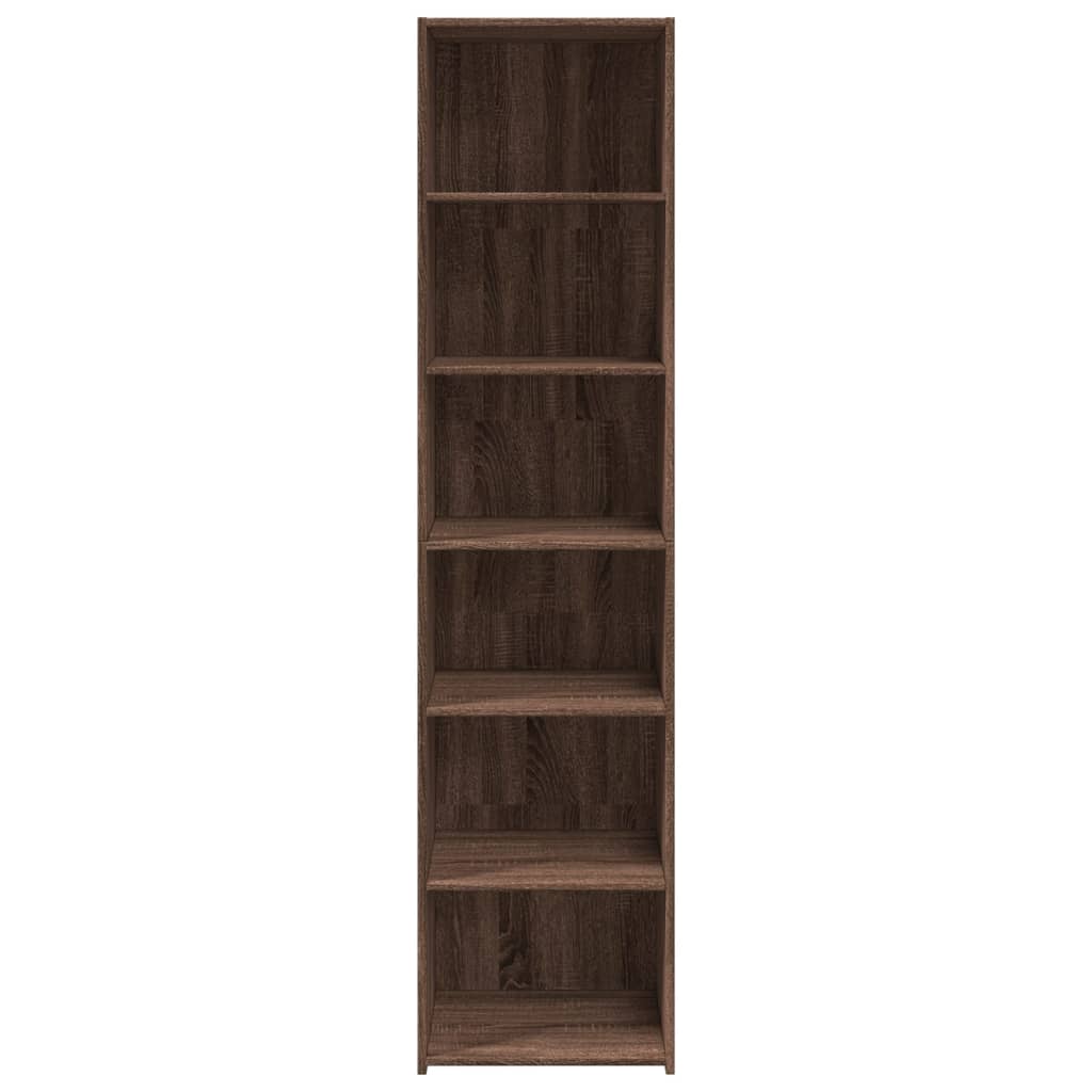 Hoge kast 45x41x185 cm bewerkt hout bruin eikenkleurig - AllerleiShop