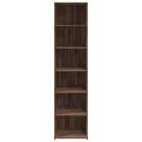 Hoge kast 45x41x185 cm bewerkt hout bruin eikenkleurig - AllerleiShop