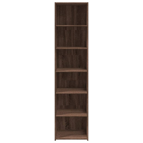 Hoge kast 45x41x185 cm bewerkt hout bruin eikenkleurig - AllerleiShop