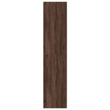 Hoge kast 45x41x185 cm bewerkt hout bruin eikenkleurig - AllerleiShop