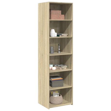 Hoge kast 50x41x185 cm bewerkt hout sonoma eikenkleurig - AllerleiShop