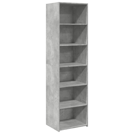 Hoge kast 50x41x185 cm bewerkt hout betongrijs - AllerleiShop