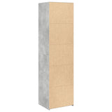 Hoge kast 50x41x185 cm bewerkt hout betongrijs - AllerleiShop