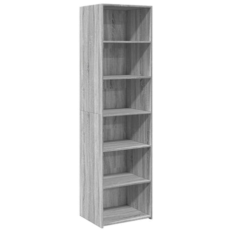 Hoge kast 50x41x185 cm bewerkt hout grijs sonoma eikenkleurig - AllerleiShop