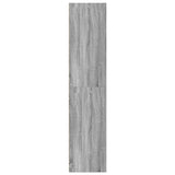 Hoge kast 50x41x185 cm bewerkt hout grijs sonoma eikenkleurig - AllerleiShop