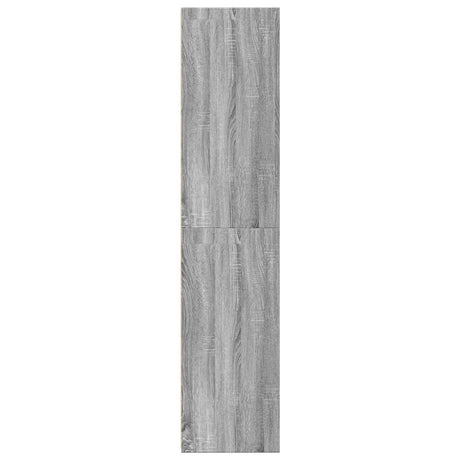 Hoge kast 50x41x185 cm bewerkt hout grijs sonoma eikenkleurig - AllerleiShop