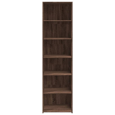 Hoge kast 50x41x185 cm bewerkt hout bruin eikenkleurig - AllerleiShop