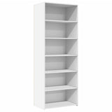 Hoge kast 70x41x185 cm bewerkt hout wit - AllerleiShop