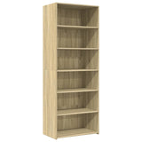 Hoge kast 70x41x185 cm bewerkt hout sonoma eikenkleurig - AllerleiShop