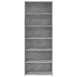 Hoge kast 70x41x185 cm bewerkt hout betongrijs - AllerleiShop