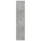 Hoge kast 70x41x185 cm bewerkt hout betongrijs - AllerleiShop