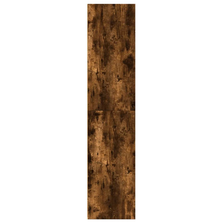 Hoge kast 70x41x185 cm bewerkt hout gerookt eikenkleurig - AllerleiShop