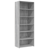 Hoge kast 70x41x185 cm bewerkt hout grijs sonoma eikenkleurig - AllerleiShop