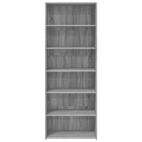 Hoge kast 70x41x185 cm bewerkt hout grijs sonoma eikenkleurig - AllerleiShop