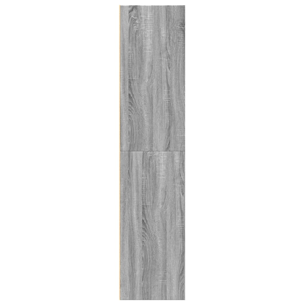 Hoge kast 70x41x185 cm bewerkt hout grijs sonoma eikenkleurig - AllerleiShop