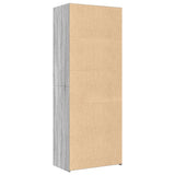 Hoge kast 70x41x185 cm bewerkt hout grijs sonoma eikenkleurig - AllerleiShop