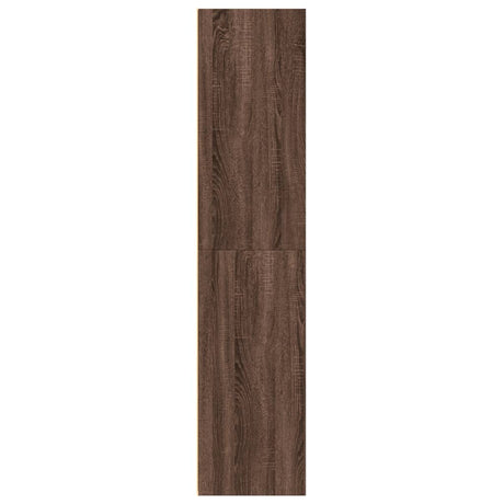 Hoge kast 70x41x185 cm bewerkt hout bruin eikenkleur - AllerleiShop