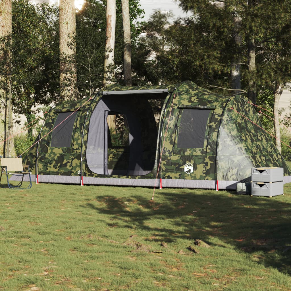 Tunneltent 4-persoons waterdicht camouflage - AllerleiShop