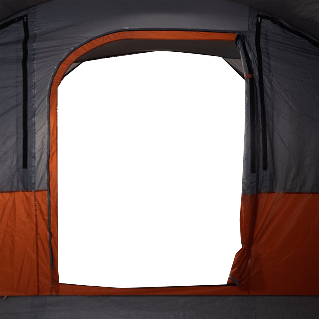 Tunneltent 5-persoons waterdicht grijs en oranje - AllerleiShop