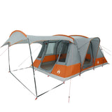 Tunneltent 5-persoons waterdicht grijs en oranje - AllerleiShop