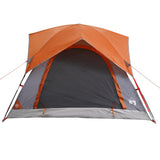 Tent 4-persoons waterdicht grijs en oranje - AllerleiShop