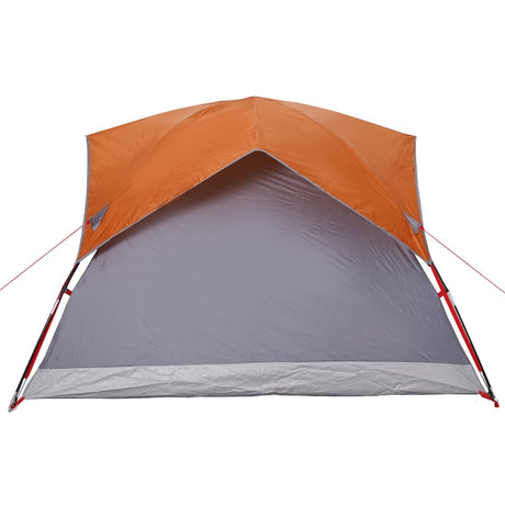 Tent 4-persoons waterdicht grijs en oranje - AllerleiShop