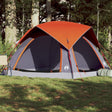 Tent 4-persoons waterdicht grijs en oranje - AllerleiShop