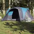 Koepeltent 6-persoons waterdicht blauw - AllerleiShop