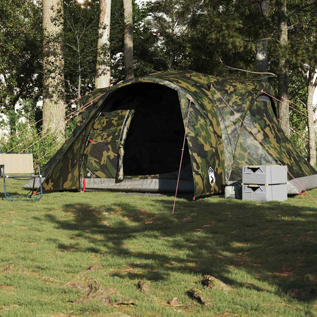 Koepeltent 6-persoons waterdicht camouflage - AllerleiShop