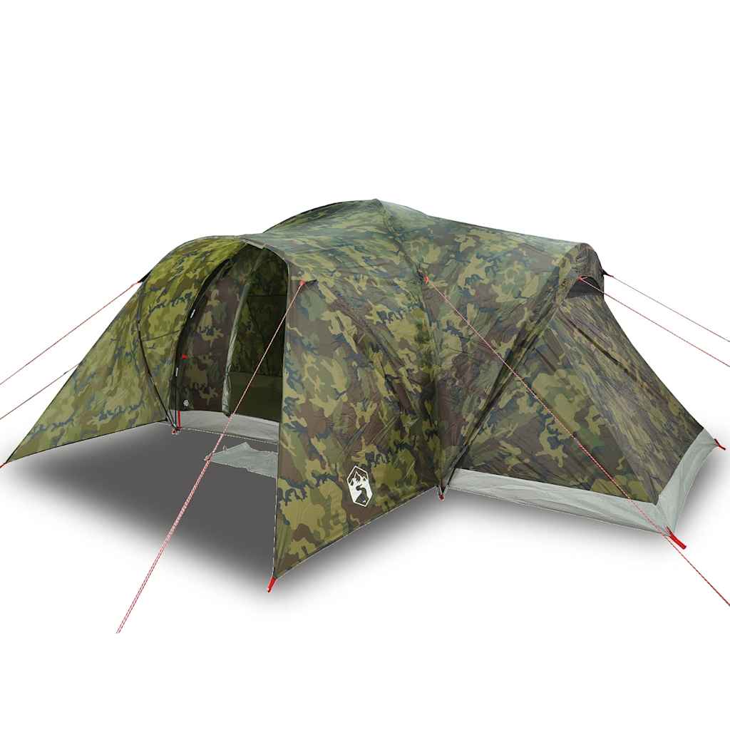 Koepeltent 6-persoons waterdicht camouflage - AllerleiShop