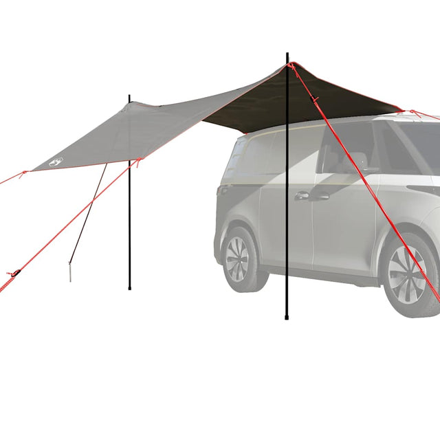 Autotent waterdicht grijs en oranje - AllerleiShop