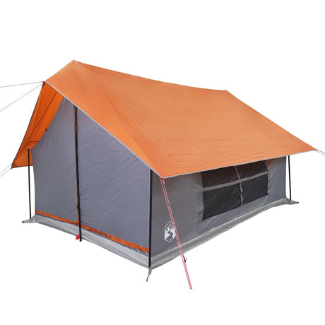 Tent 5-persoons waterdicht grijs en oranje - AllerleiShop